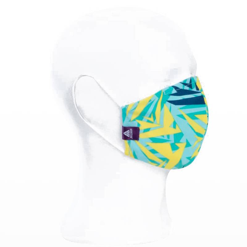 Mascarilla de tela en tejido elástico