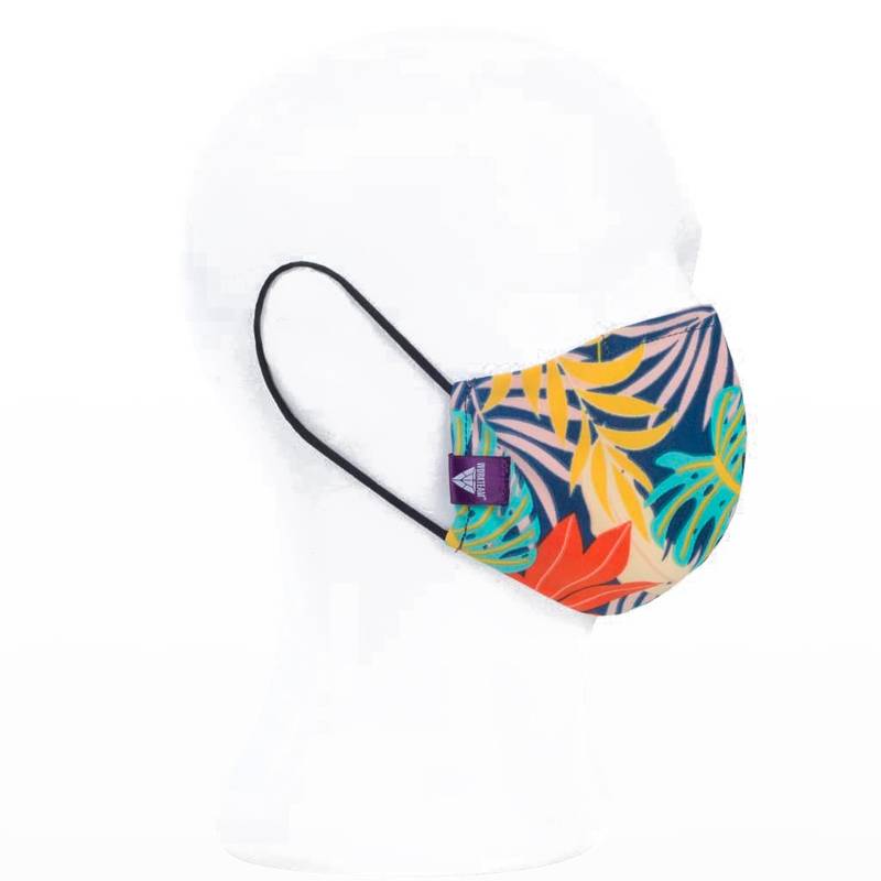 Mascarilla de tela en tejido elástico