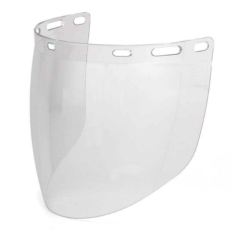 Visor fabricado en policarbonato de alta resistencia mecánica, eléctrica y química.