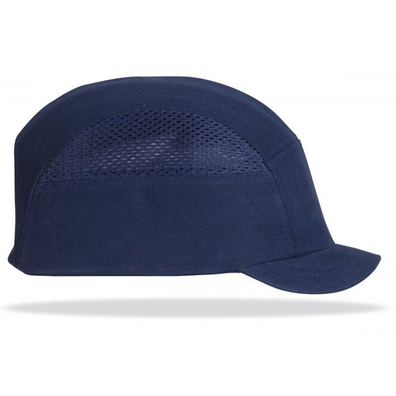 Gorra de protección anti golpes con rejillas de ventilación lateral