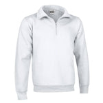 Sudadera con cremallera corta y cuello subido