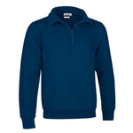 Sudadera con cremallera corta y cuello subido