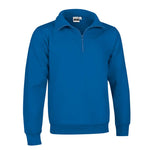 Sudadera con cremallera corta y cuello subido