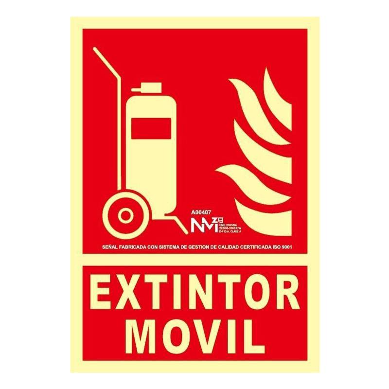 Señal CARRO EXTINTOR Fotoluminiscente