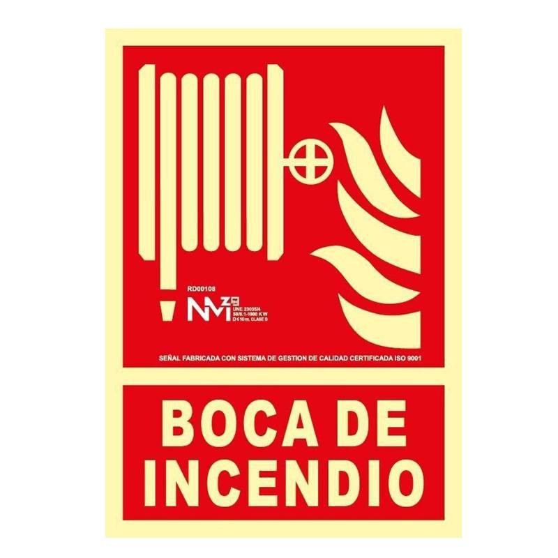 Señal BOCA DE INCENDIO Fotoluminiscente