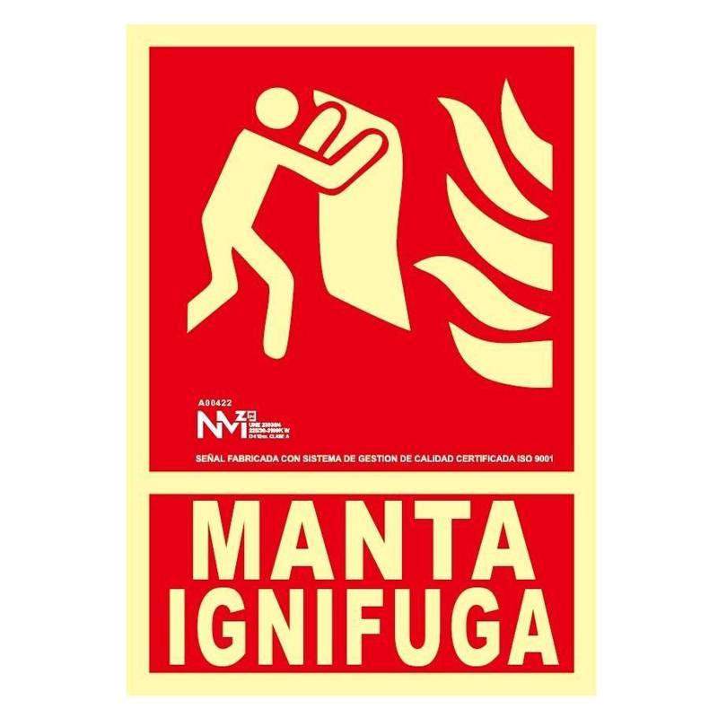 Señal MANTA APAGAFUEGOS Fotoluminiscente