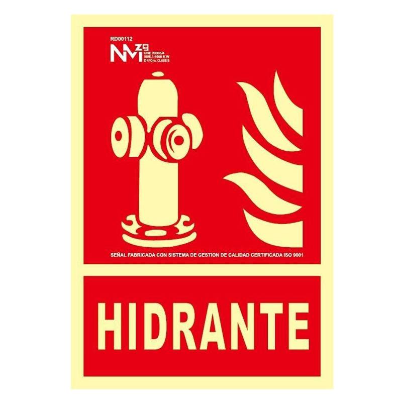 Señal HIDRATANTE fotoluminiscente