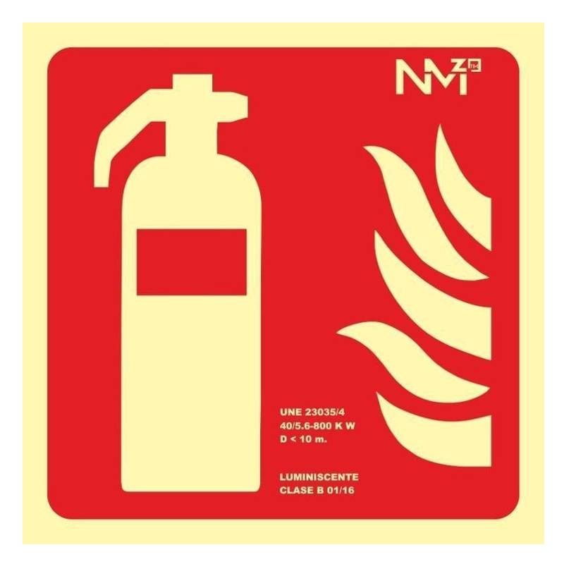 Señal EXTINTOR fotoluminiscente 420X420MM
