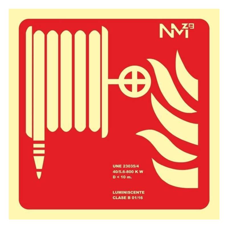 SEÑAL BOCA DE INCENDIO EQUIPADA FOTOLUMINISCENTE 420X420MM