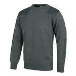 Jersey de cuello redondo con refuerzos