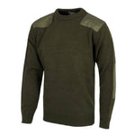 Jersey de cuello redondo con refuerzos