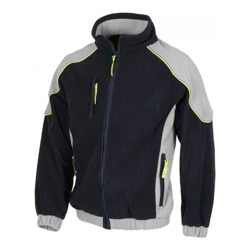 Forro polar con cierre de cremallera bicolor y con vivos de alta visibilidad - KRNN Prove