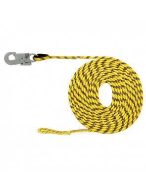 LÍNEA VIDA HORIZONTAL poliéster 10,5 mm con mosquetón