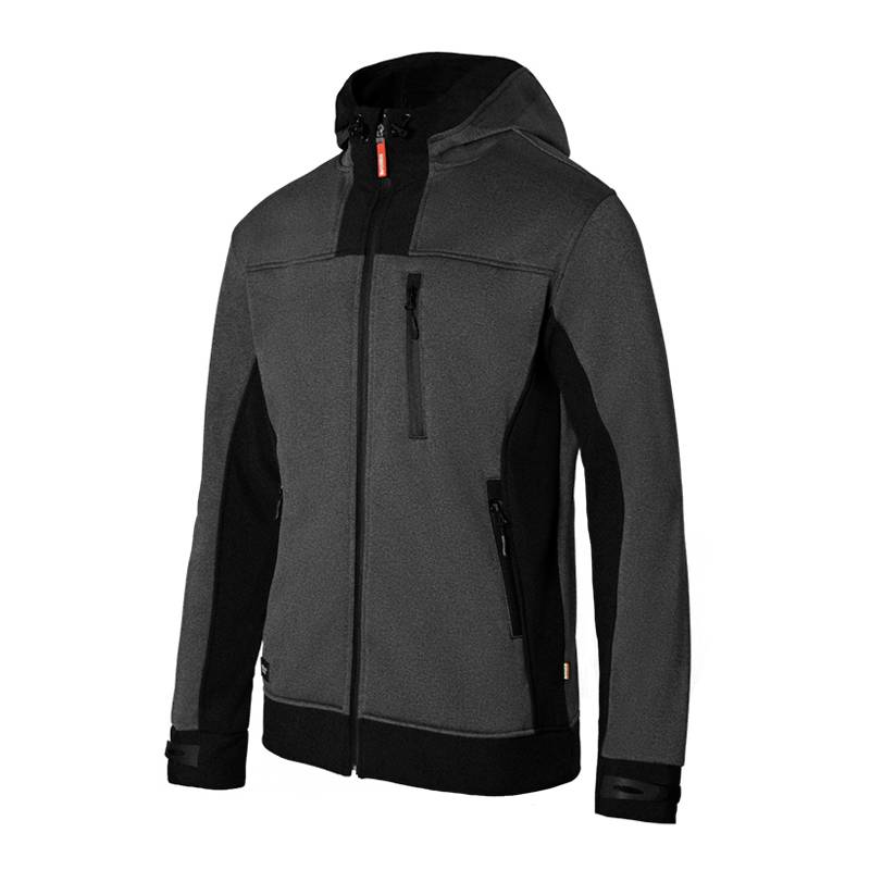 Chaqueta SoftShell bicolor con capucha