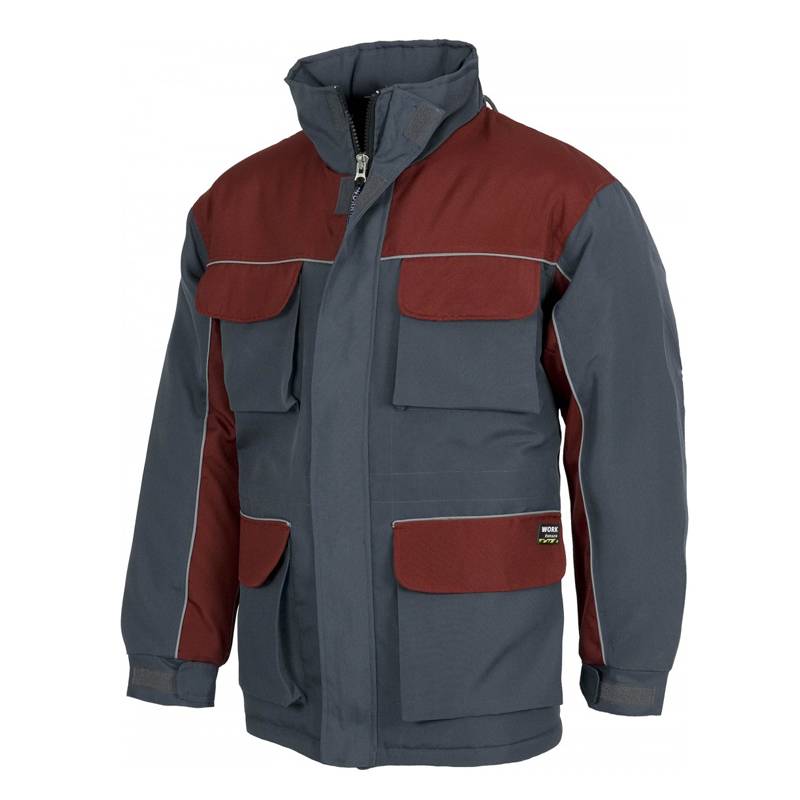 Parka con cierre de cremallera de nylon oculta y velcro. WTWF1858