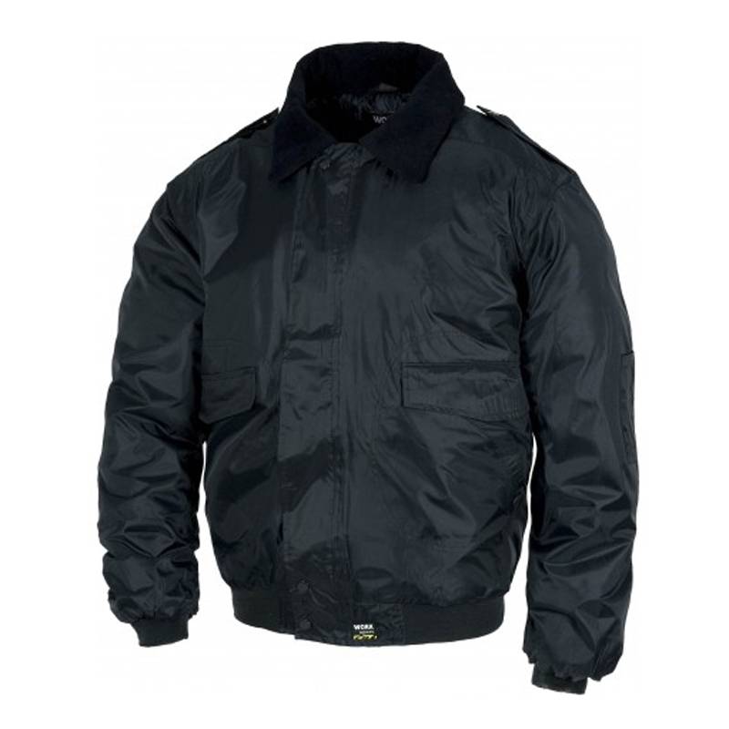 WTS1050 Cazadora tipo piloto acolchada e impermeable. Color marino. 100% poliéster.