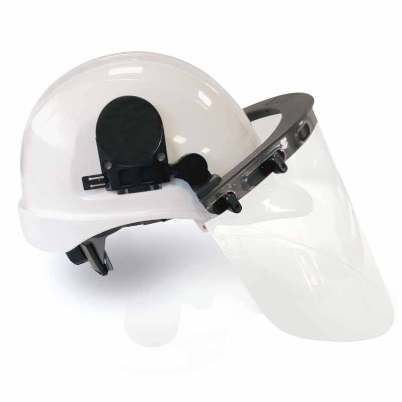 Casco dieléctrico con visor