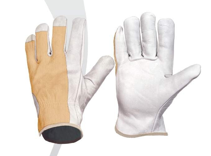 Guante de piel y algodón - G1501