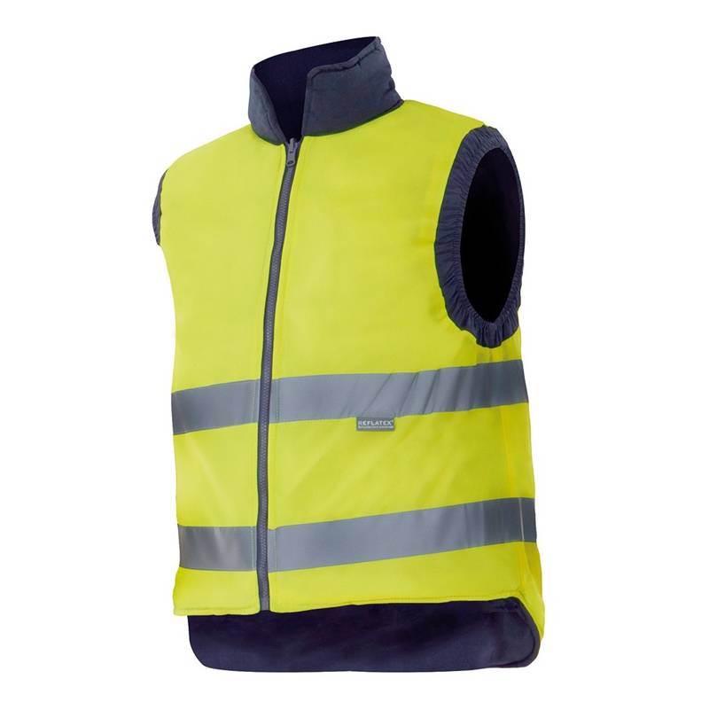 Chaleco acolchado reversible de Alta Visibilidad