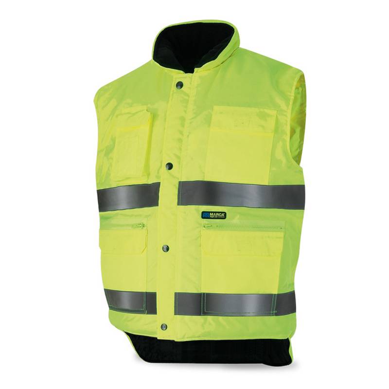 Chaleco acolchado alta visibilidad