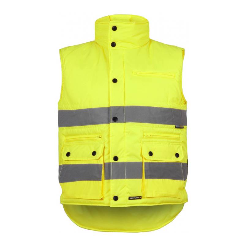 Chaleco acolchado multibolsillos alta visibilidad
