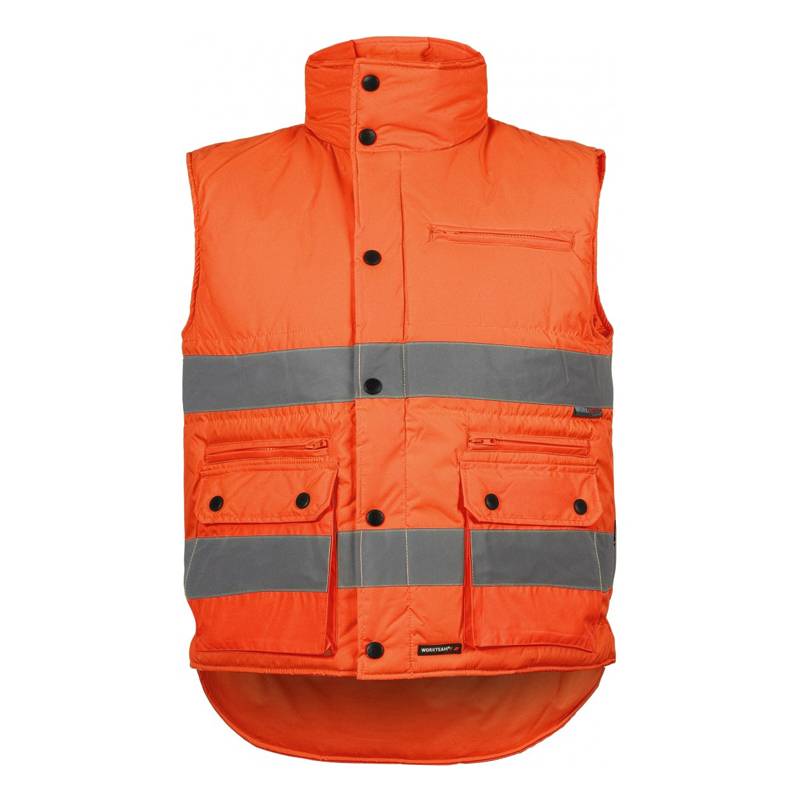 Chaleco acolchado multibolsillos alta visibilidad