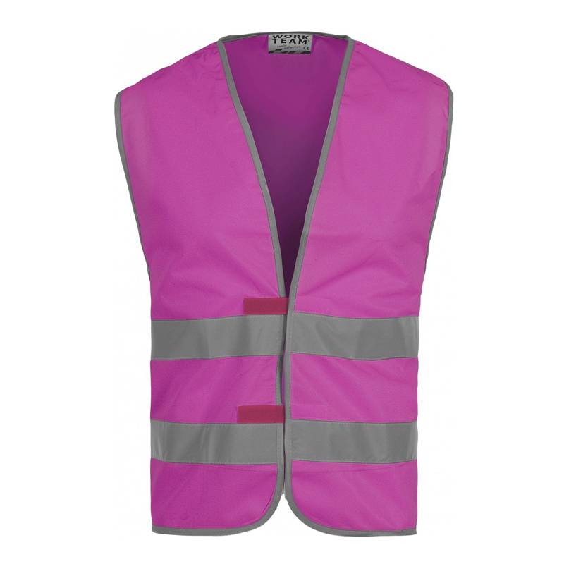 Chaleco de poliester con bandas reflectantes