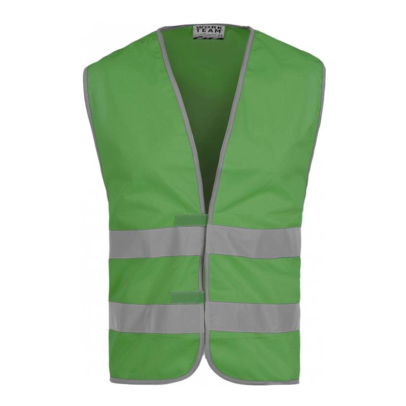 Chaleco de poliester con bandas reflectantes