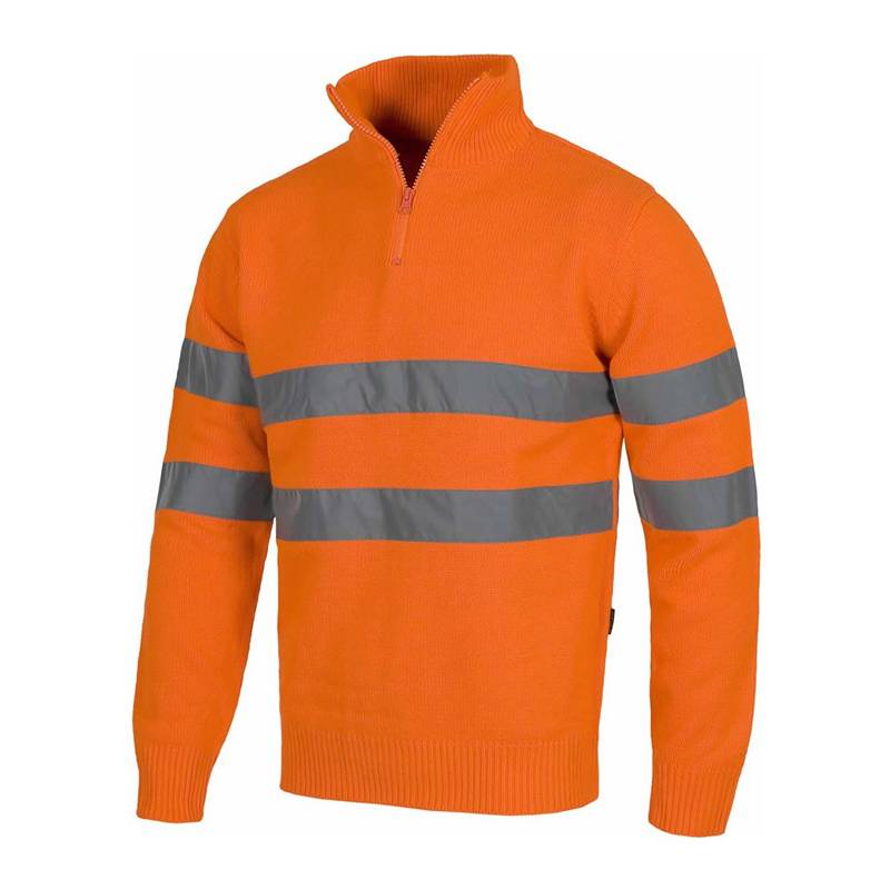 Jersey con cuello alto de  alta visibilidad
