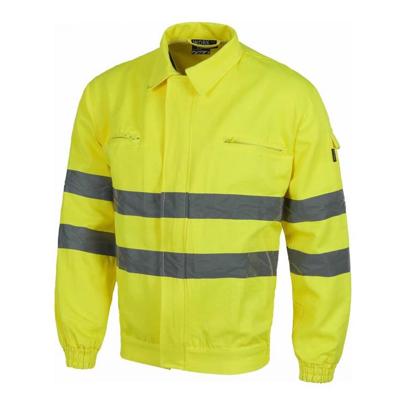 Cazadora alta visibilidad con cierre de cremallera de nylon oculta y velcro - KRNN Prove