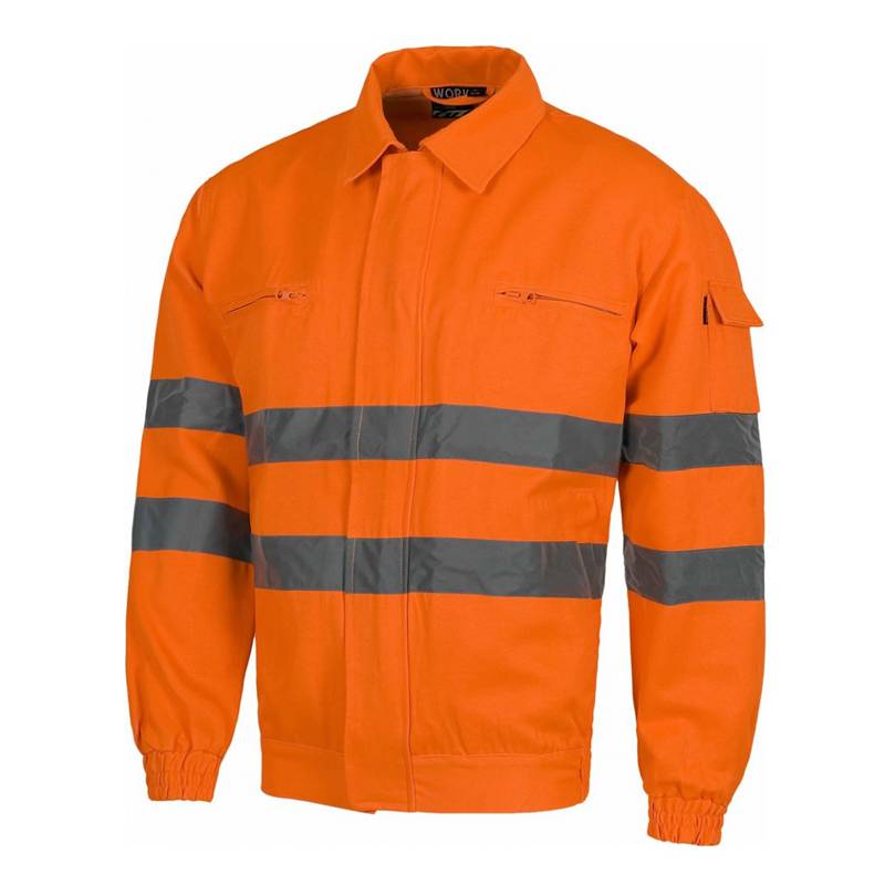 Cazadora alta visibilidad con cierre de cremallera de nylon oculta y velcro - KRNN Prove