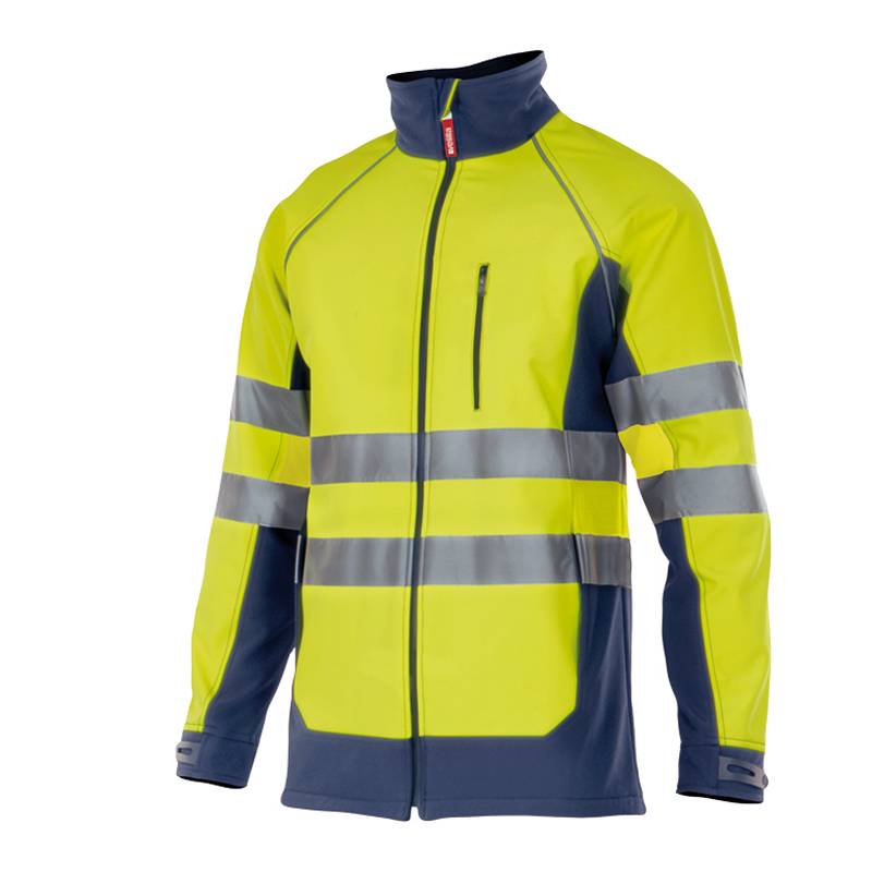 Chaqueta de trabajo Shof-Shell alta visibilidad bicolor