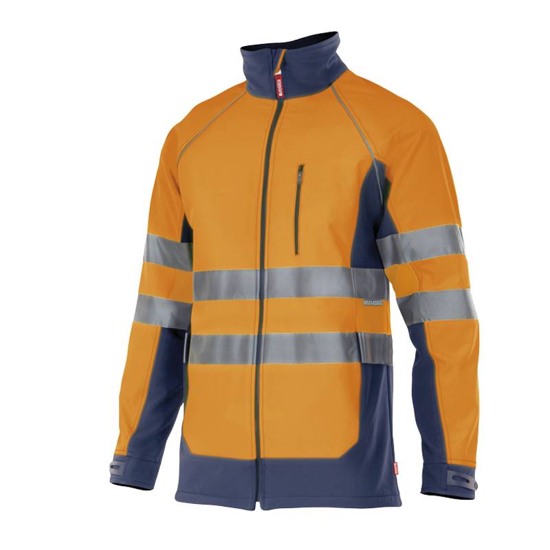 Chaqueta de trabajo Shof-Shell alta visibilidad bicolor