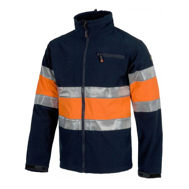 Chaqueta SoftShell combinada en alta visibilidad