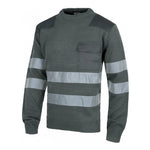 Jersey cuello redondo con bolsillo y 2 cintas reflectantes. 100% acrílico - KRNN Prove