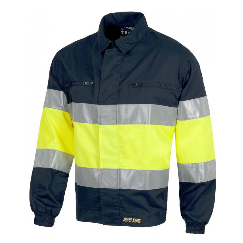 Cazadora alta visibilidad con cierre de cremallera