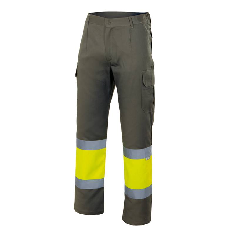 Pantalón de trabajo multibolsillos bicolor VE157