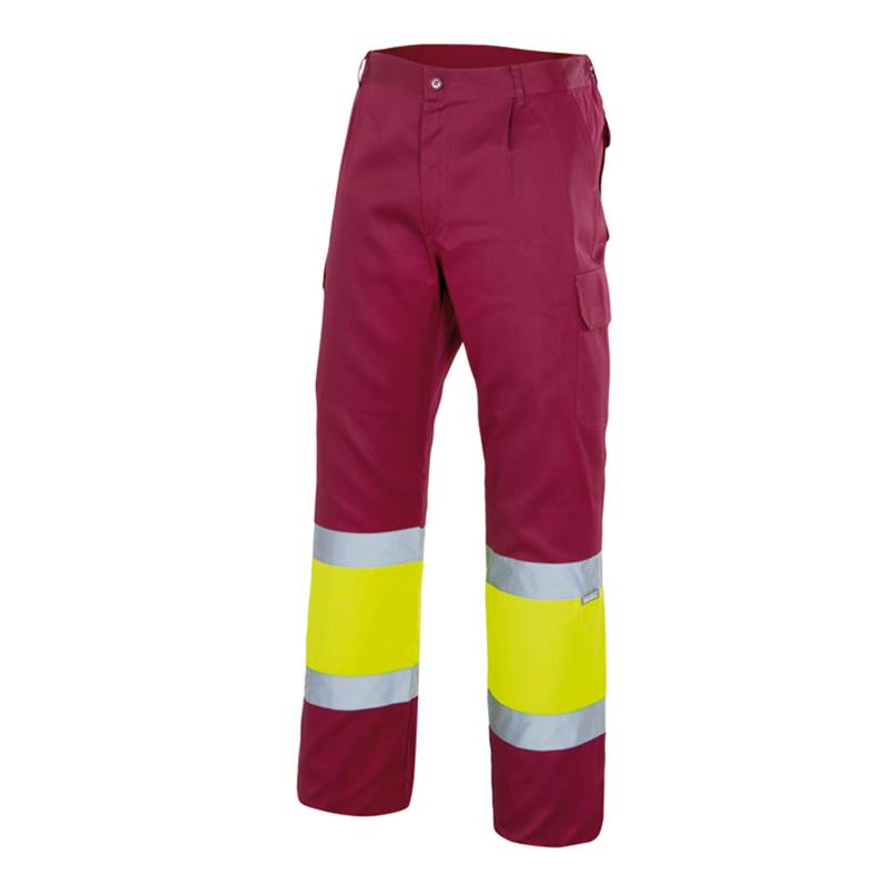 Pantalón de trabajo bicolor con forro interior