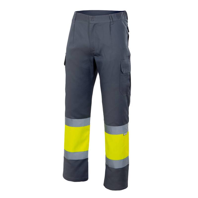Pantalón de trabajo bicolor con forro interior