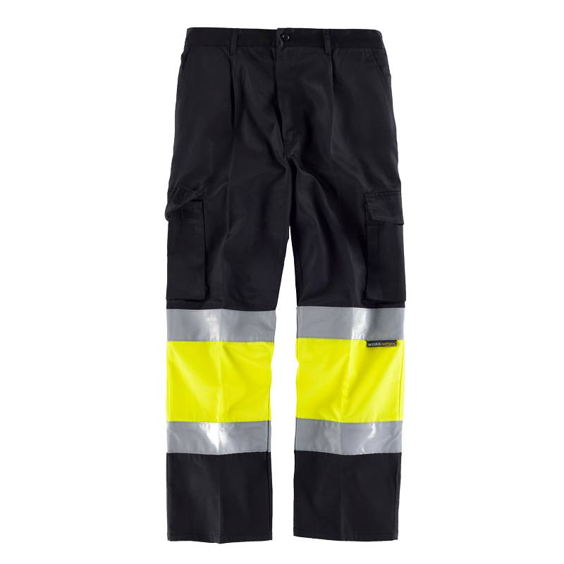 Pantalón bicolor alta visibilidad elástico en cintura - KRNN Prove