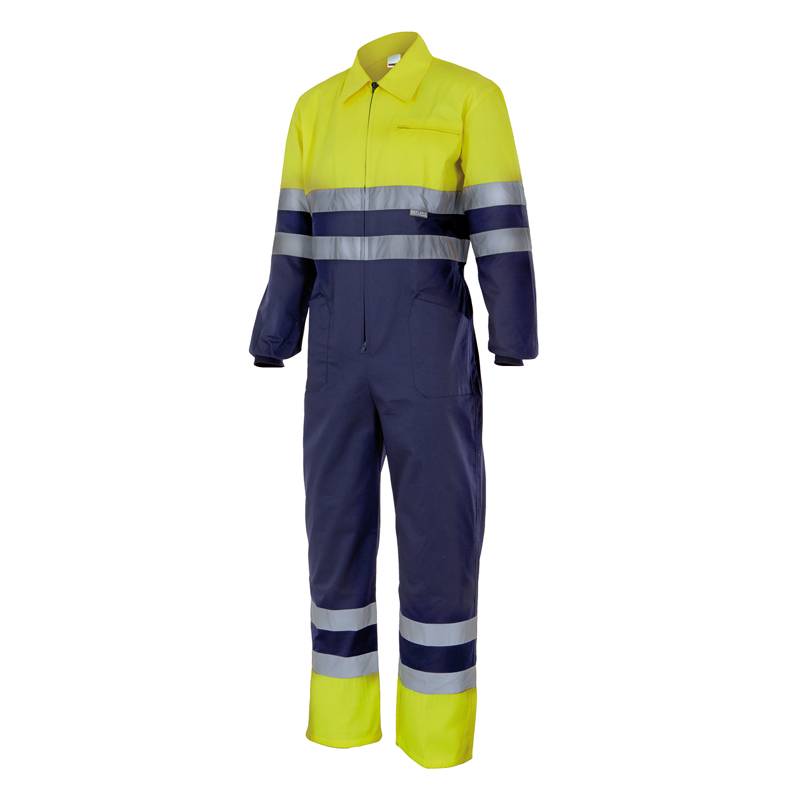 Buzo de trabajo de tergal de Alta Visibilidad bicolor