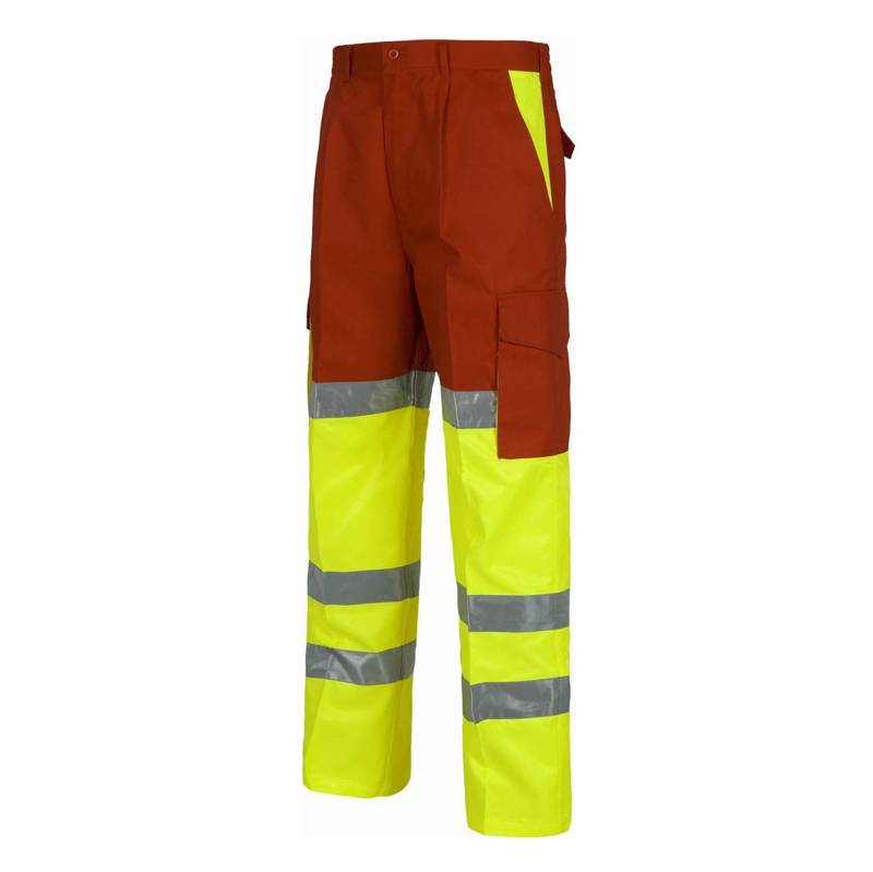 Pantalón recto bicolor alta visibilidad