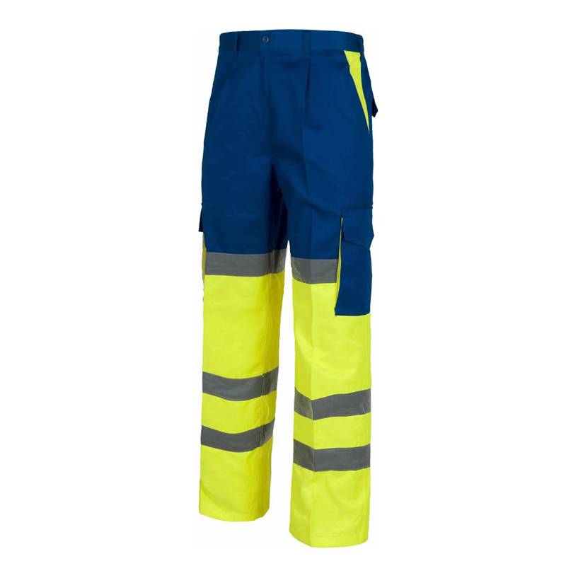 Pantalón recto bicolor alta visibilidad