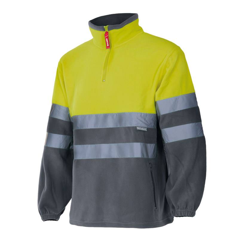 Forro polar bicolor Alta Visibilidad cuello alto