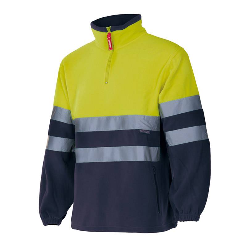 Forro polar bicolor Alta Visibilidad cuello alto