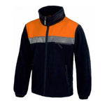 Forro polar com fecho de correr em nylon de alta visibilidade