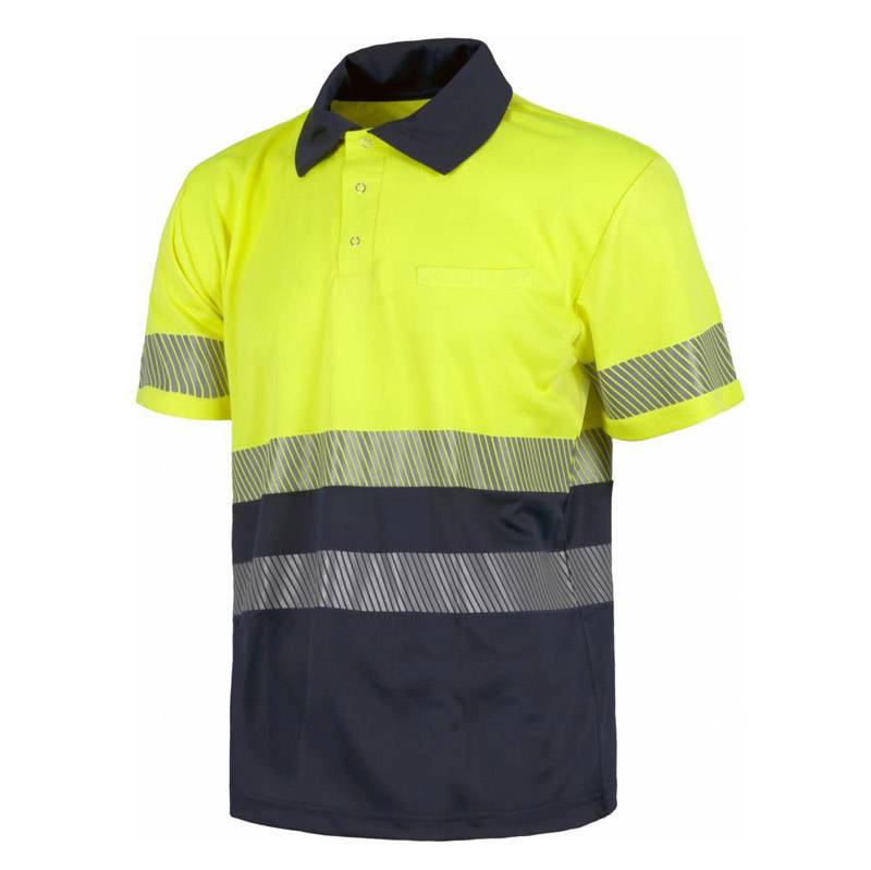 Polo de alta visibilidad de manga corta