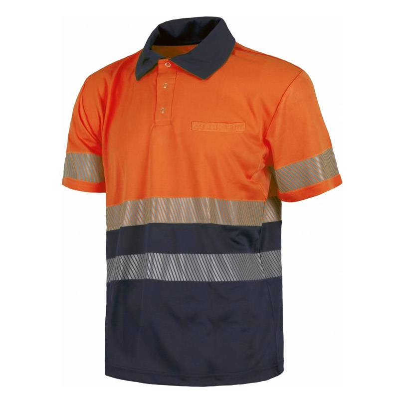 Polo de alta visibilidad de manga corta