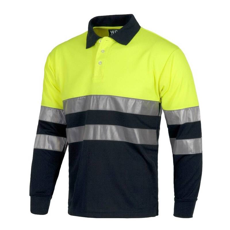 Polo combinado alta visibilidad manga larga
