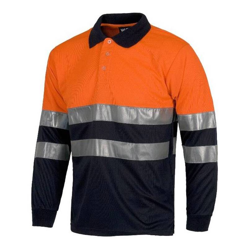Polo combinado alta visibilidad manga larga